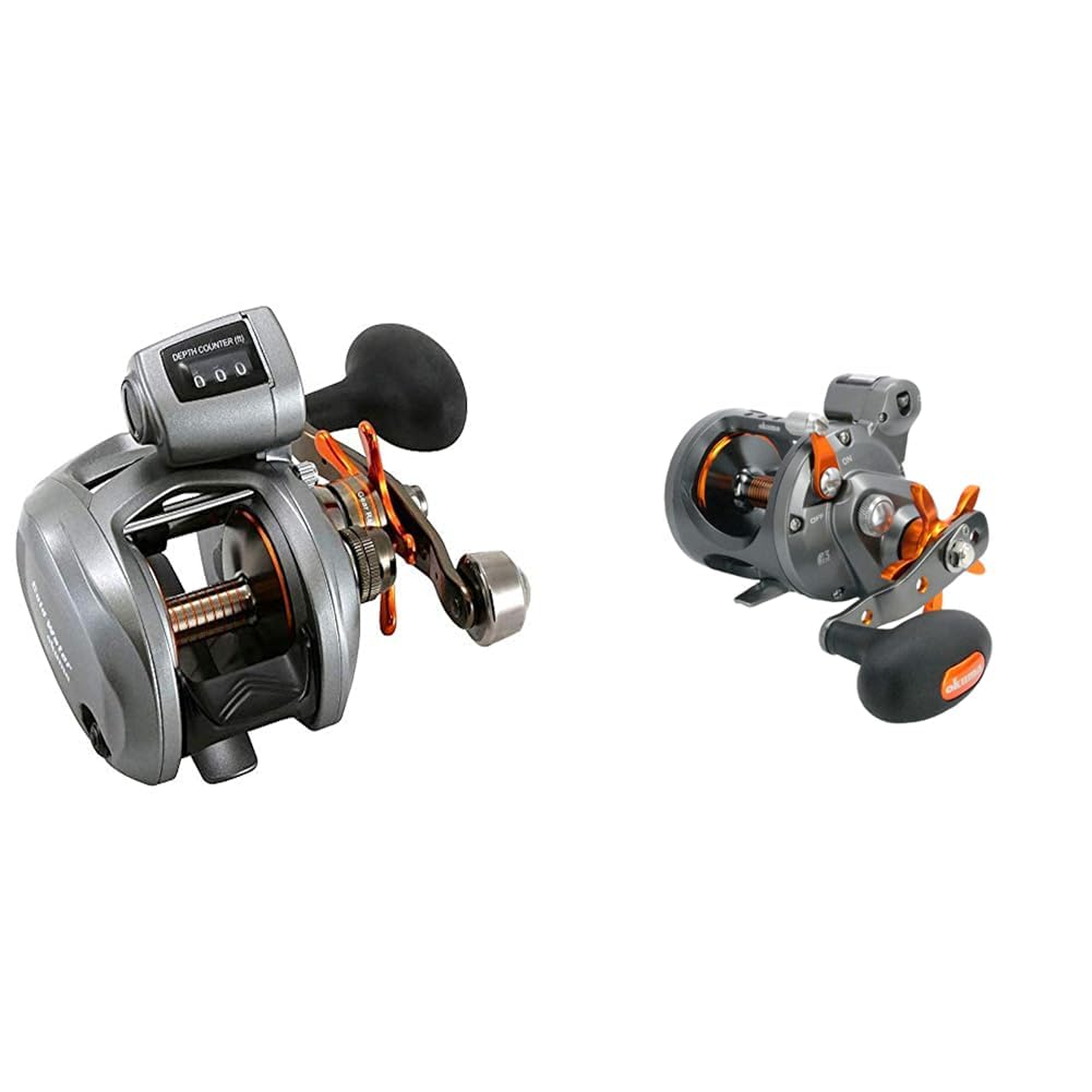 Okuma Coldwater 350 Low Profile Linecounter Reel CW354D, Right Hand & Fishing Tackle Cold Water Linecounter Trolling Reel CW-203D Silver : Sports & Outdoors