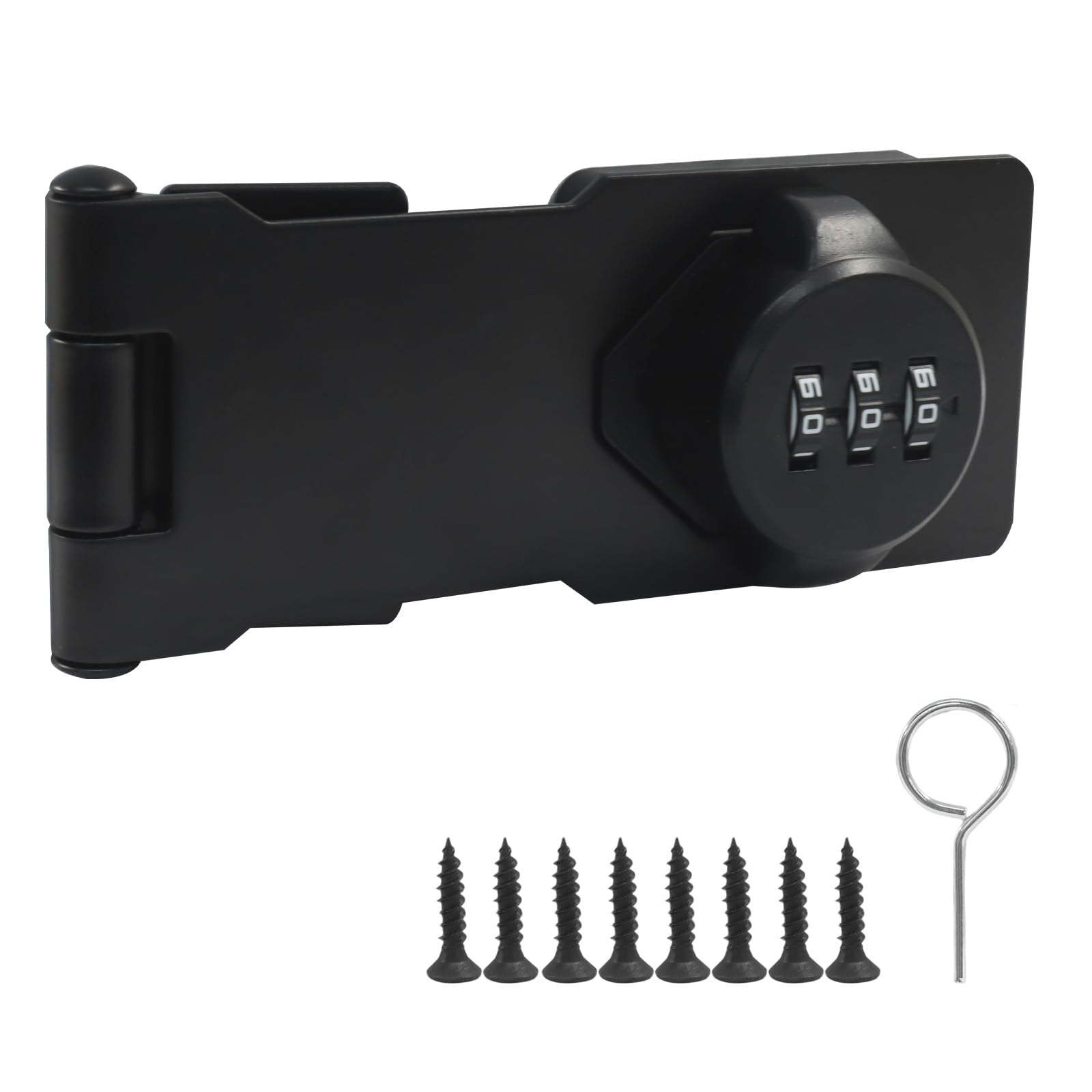 Waziaqoc 1PC 4.5 Inch Bifold Door Lock, Black