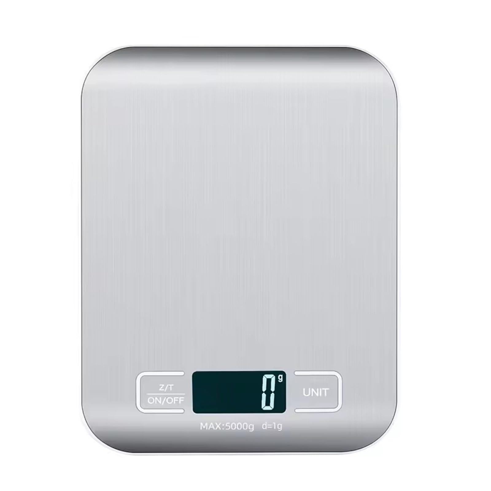 Báscula de cocina panel acero inoxidable 5 kg/1 g