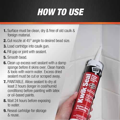 Image of ADHESVE CAULK WHT 10.1OZ