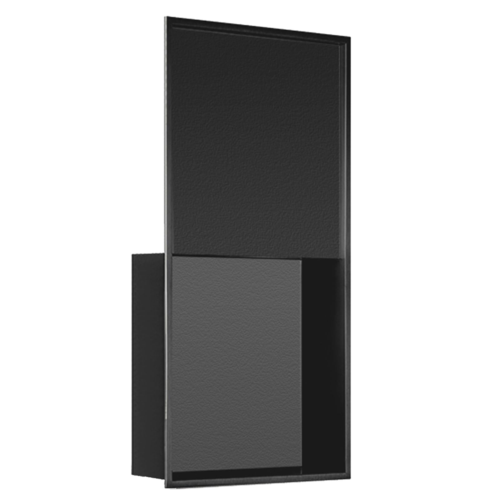 QUSYZD Shower Niche, Waterproof Bathroom Shelves, Stainless Steel Wet Room, Home Kitchen Bedroom Living Room Shower Organiser, Shampoo Toiletries Storage,Black-B