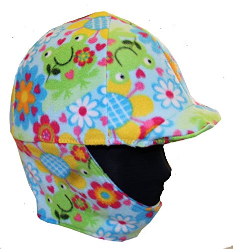 Green Froggy Fleece Helmet Cover