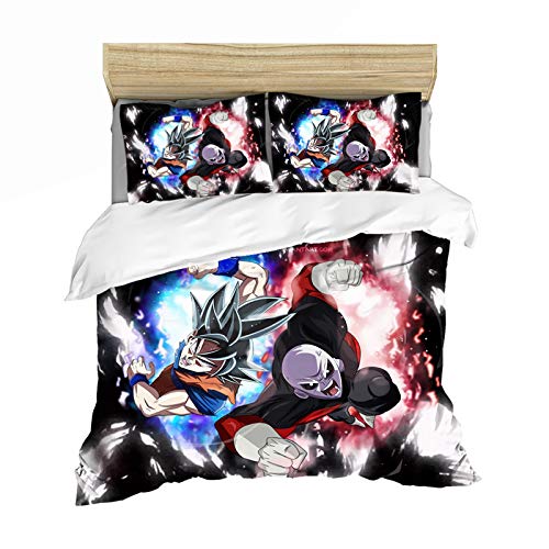 MMYANG Juego de Funda nórdica Dragon Ball Z,Impresión Digital 3D Microfibra Funda...