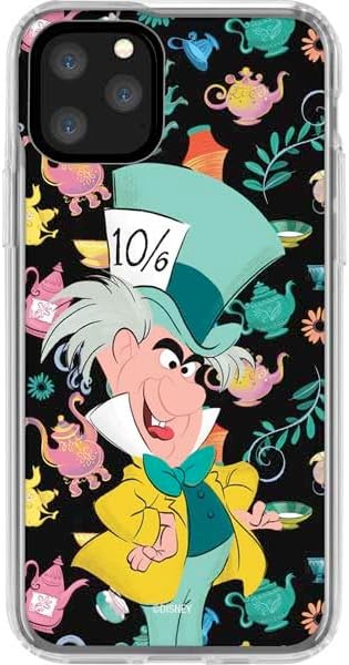 Skinit Clear Phone Case Compatible with iPhone 11 Pro - Officially Licensed Disney Alice in Wonderland (Animated) The Mad Hatter Design