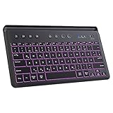 [Multi-Gerät und Stabil]Die Fatelegend Bluetooth-Tastatur verfügt über einen 2,4-G-Funkmodus und einen Dual-Bluetooth-Modus, der einfach mit 3 Bluetooth verbunden werden kann und in 3 Sekunden frei umgeschaltet werden kann. keine Verzögerung in einer Entfernung von 10 m für Windows- und Mac-Computern, Android- und iOS-Tablets und Smartphones.