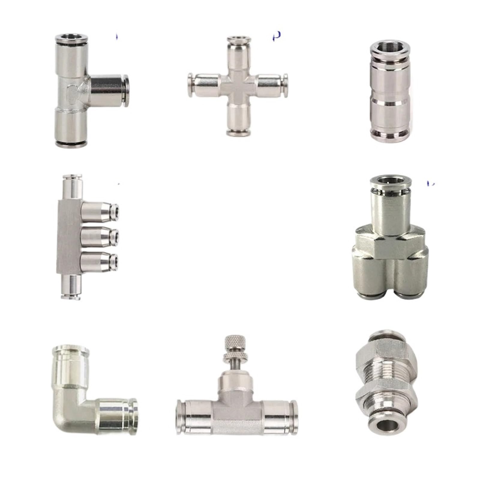Pneumatic Fittings PU PY PE PV PK PZA Air Hose Quick Fittings Water Pipe Connector Air Cylind Push In Hose Couping Joint 6mm 8mm BIANMTSW(PM,8mm)