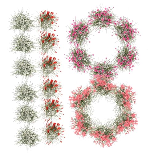 Zynphancer マイクロ風景クラスター 人工植物 ミニ装飾 ? 電車模型やドールハウスに最適なリアルなミニチュア植生