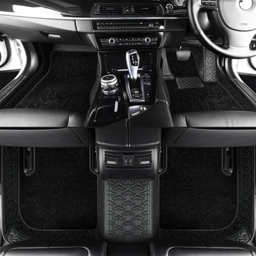 Image of NEXTA 8D Custom Floor Mats for Audi Q8 (Model 2023-2026) Full Coverage All Weather, All Season Full Black