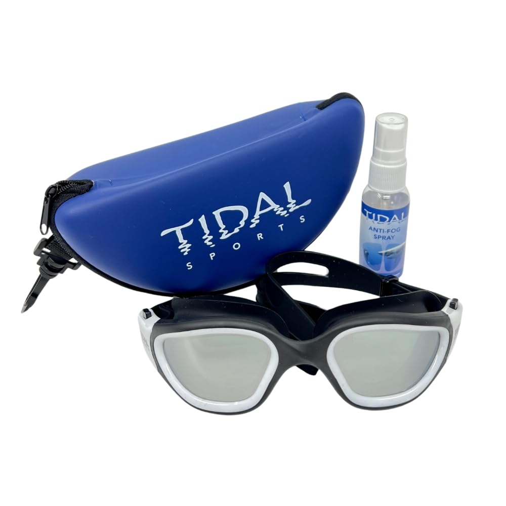 Tidal Swim Goggles - Advanced anti-fog technology. Polarized swim goggles with no leak de…