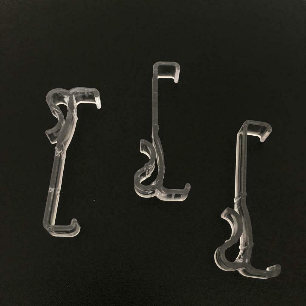 CUSTOM PLUS Pack of 3 25/35mm slat Venetian blind valance clips - Fits 48mm Wide Pelmet