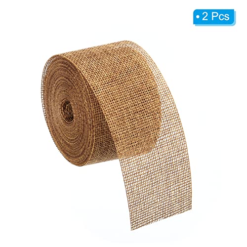 PATIKIL 2 Inch Wide 11 Yards Burlap Fabric Ribbon - Image 3