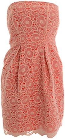 Jessica Simpson Bonded Lace Strapless Summer Sheath Fashion Dress