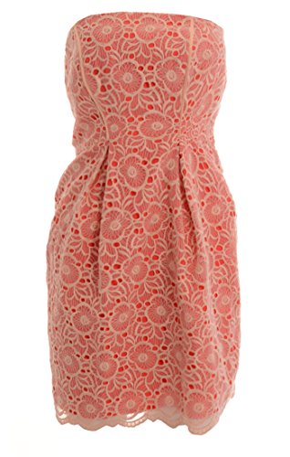 Jessica Simpson Bonded Lace Strapless Summer Sheath Fashion Dress