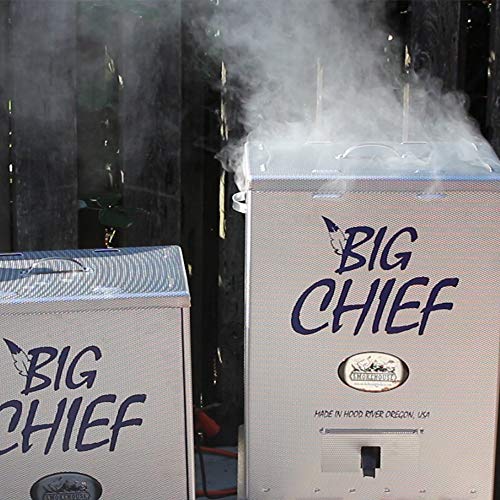 Smokehouse Products Big Chief Top Load Smoker, Silver, 27.06" L X 12.50" H X 18.25" W #TOP4