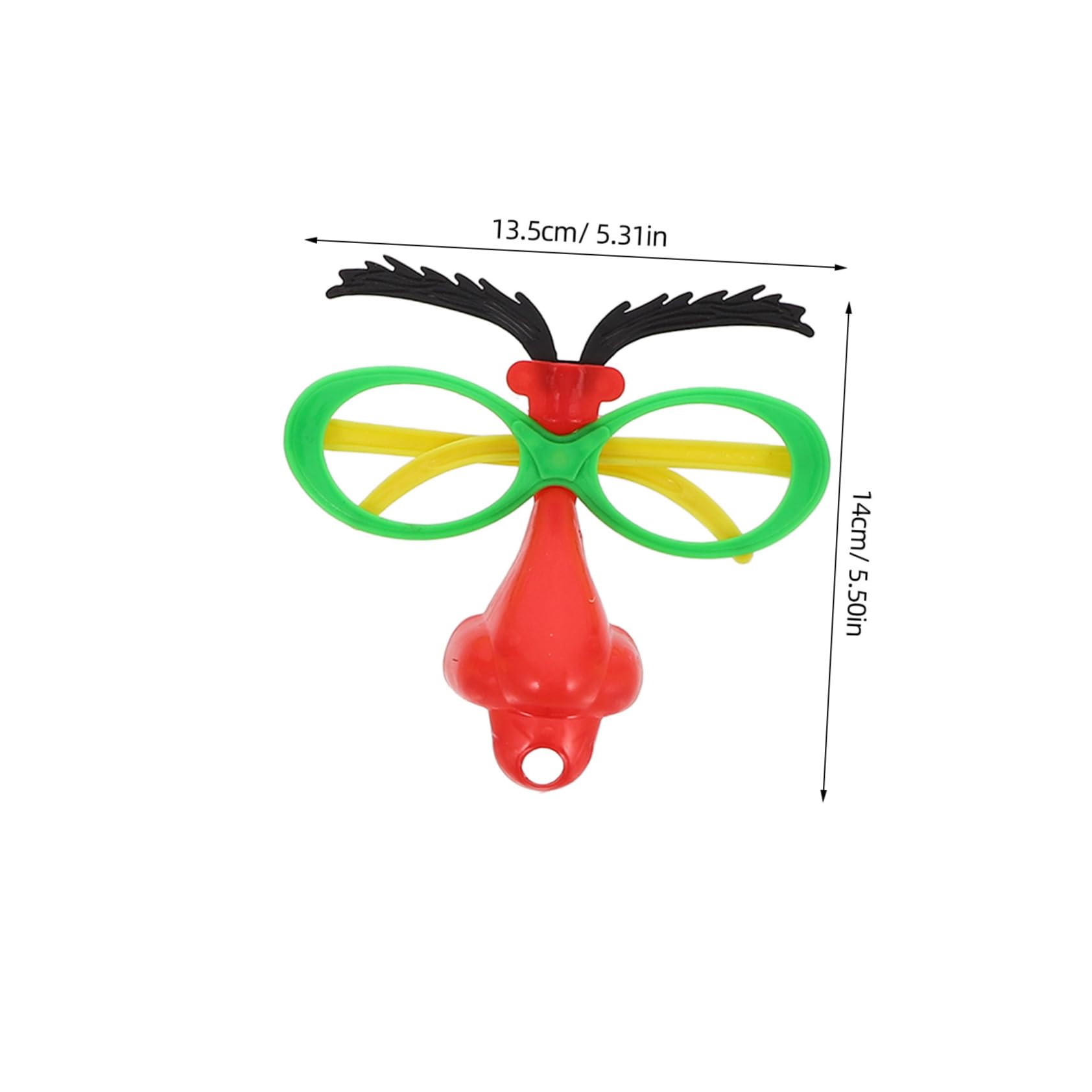 STOBAZA 6pcs Boys and Girls Fake Glasses Big Nose Glasses Party Disguise Sunglasses Adult Silly Sunglasses Festival Decor Eyeglasses and Eyebrow Nose for Party Holiday