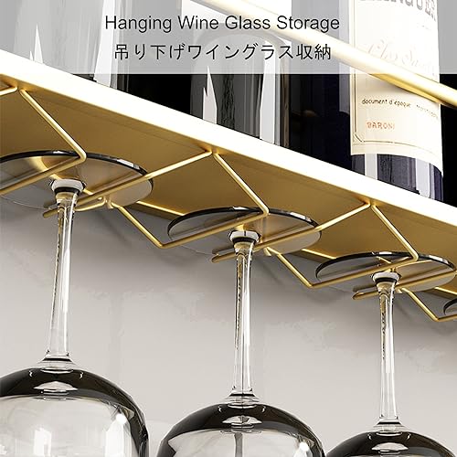 Porte-bouteilles et porte-verres mural de qualité supérieure pour cave à vin