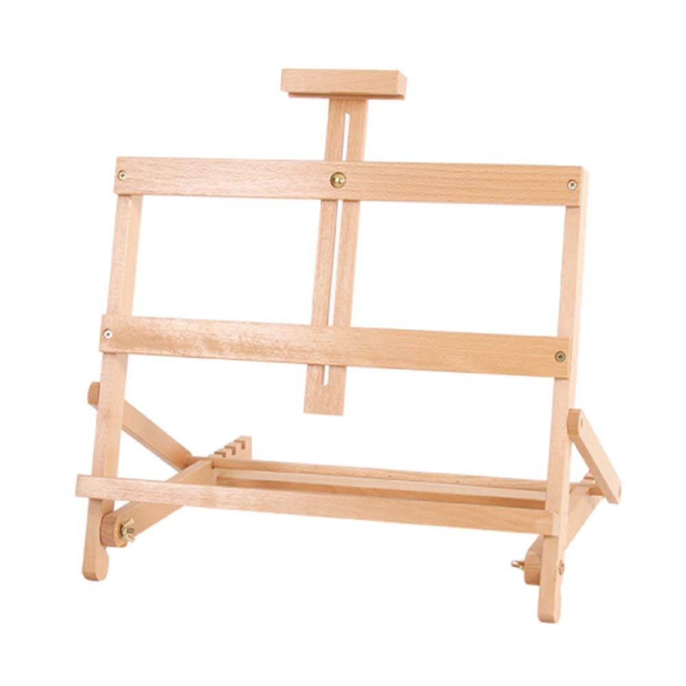 Caballete multifunción caballete de pintura con cajón de exhibición caballete de dibujo al óleo de madera profesional para pintar arte (B) (A)