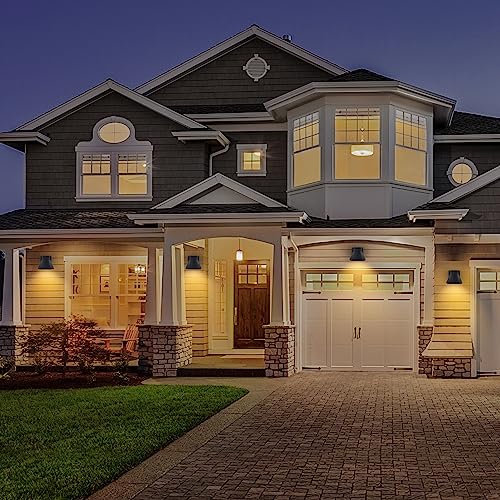 Ume 2 Pack Led Outdoor Wall Light Fixtures, Black Front Porch Lights Wall Mount Lighting thumb #6