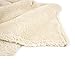 PAVILIA Sherpa Throw Blanket for Couch Sofa, Cream Beige Fluffy Warm Plush Blanket for Bed, Cozy Super Soft Lightweight Throw, Fuzzy Decorative Blanket, All Season Home, 50x60