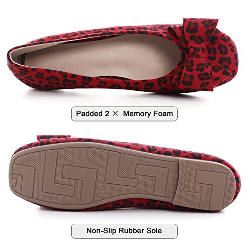 Image of Dear Time Women's Flats Shoes Bowknot Dressy Ballets Loafers Wedding Business Casual Walking Shoes