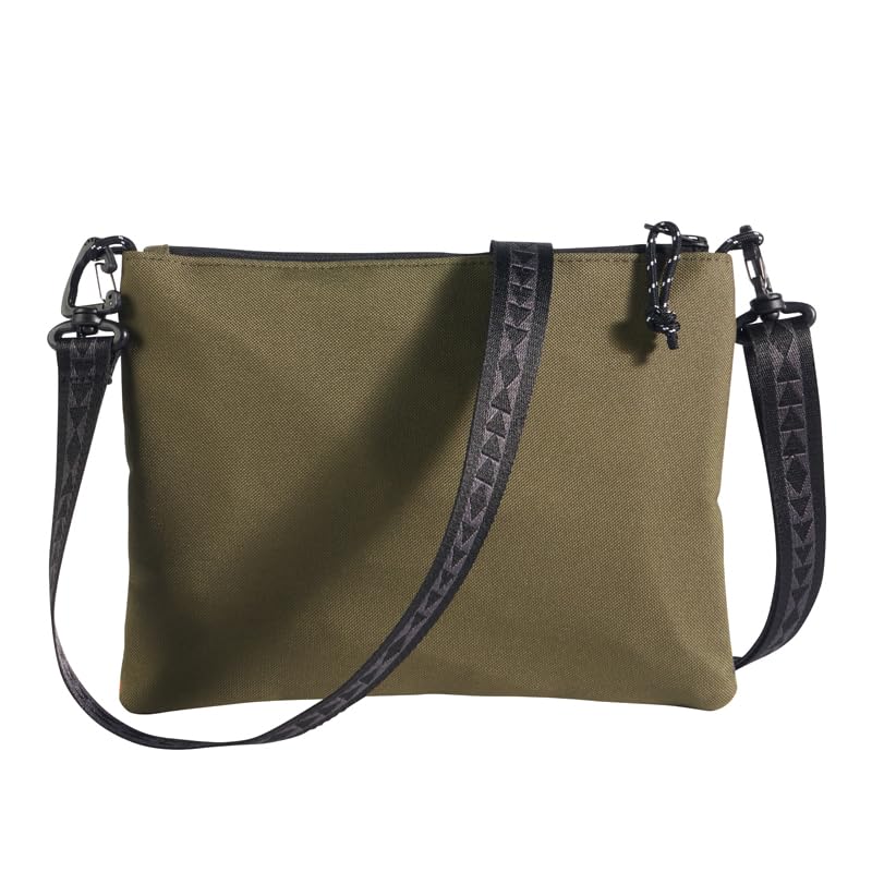 Pendleton Sacoche Crossbody Bag, Black with Southwestern Pattern, Polyester, 10x7.5 Inches, Multiple Zippered Pockets4