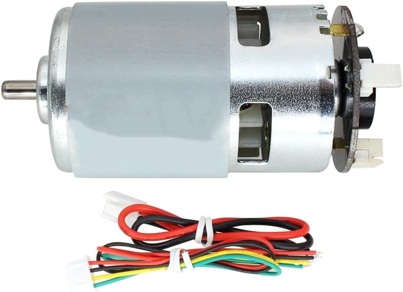 775S Permanent Magnet DC Carbon Brush Hall Encoder Code Disc Motor High Torque and High Power 12V24V - (Voltage(V): 24V8000rpm)