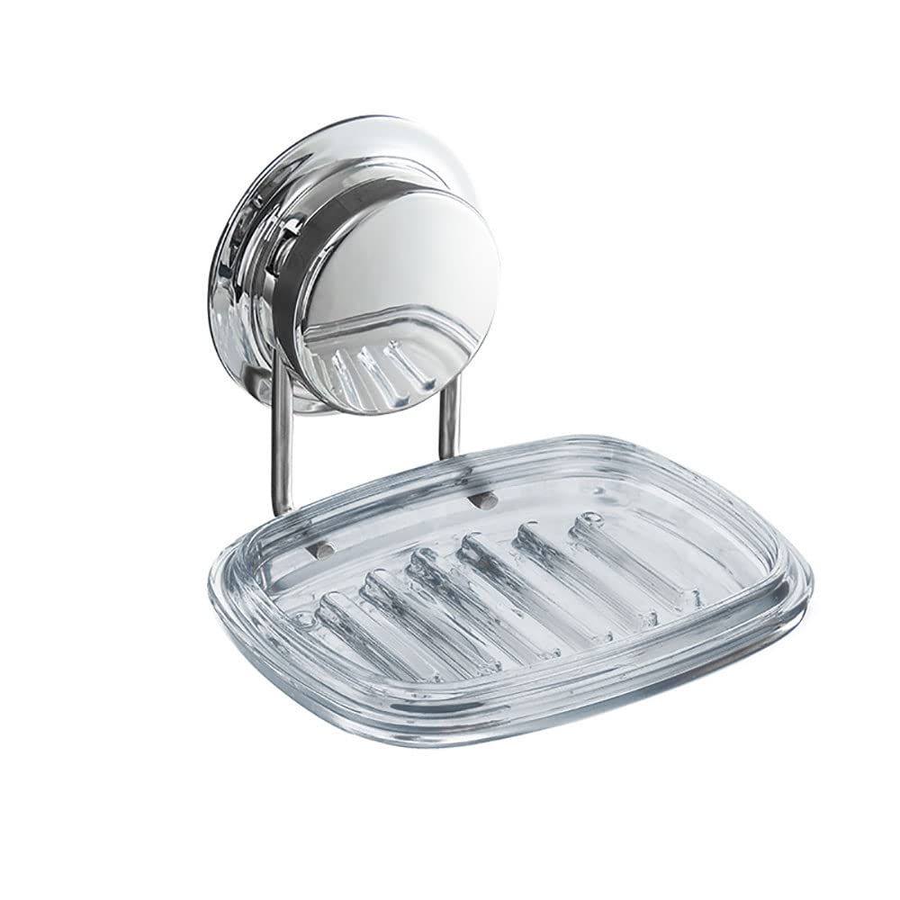 Seifenplatte, Seifenhalter, Seifenkästen, Transparente Seifenablage, geteilter Seifenkorb, wandmontierter, robuster Schwammhalter aus Edelstahl for Dusche, Badezimmer, Badewanne und Küchenspüle