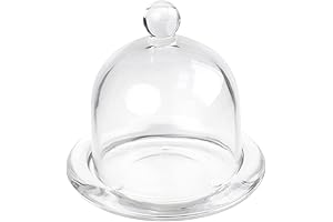 Glass Mini Cake Stand with Dome