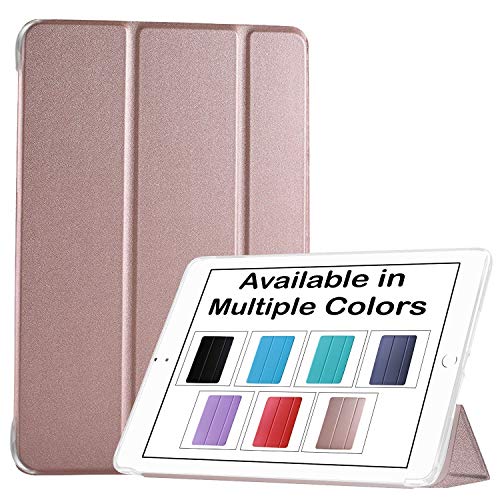 Image of DuraSafe Cases for iPad Air 5th 4th 6th 11th [ Air 11 /6 2024 /5 2022 /4 2020 ] A2588 A2316 MYFQ2HN /A MYFQ2HN /A Lightweight Smart Adjustable Stand Feature Sleek Design Flip Case - Rose Gold