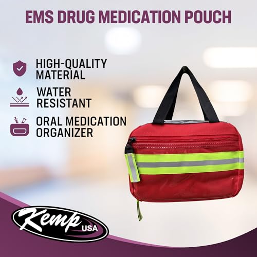 Image of Kemp USA EMS Drug Medication Pouch /Module for EMS and EMT First Responders
