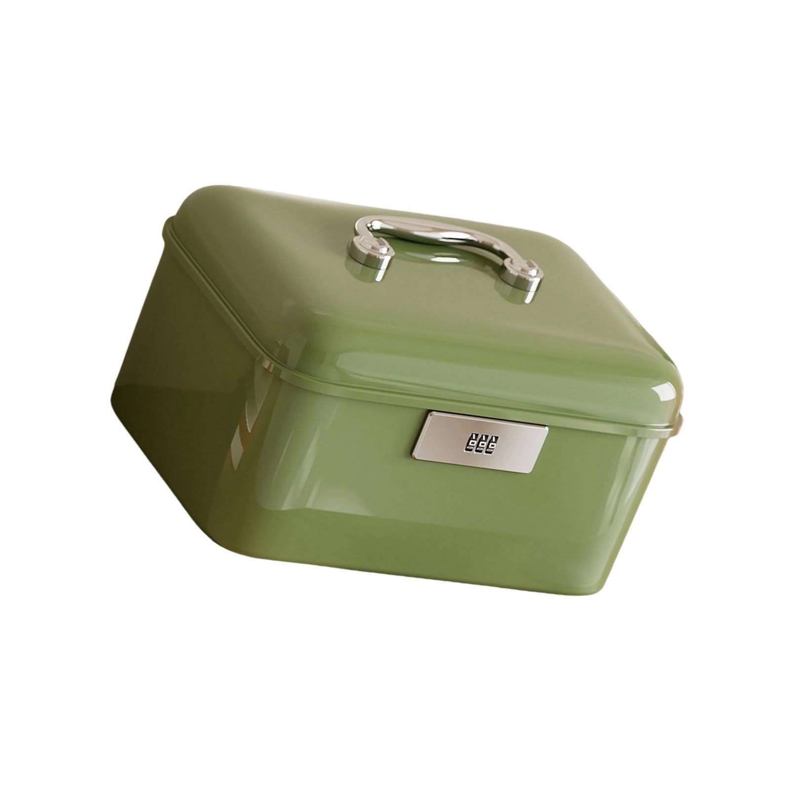 Snorvixre Sturdy Password Protected Organizers Box Sturdy Portable Travel Container for Secure Item Storage Kids Valuables Security Box