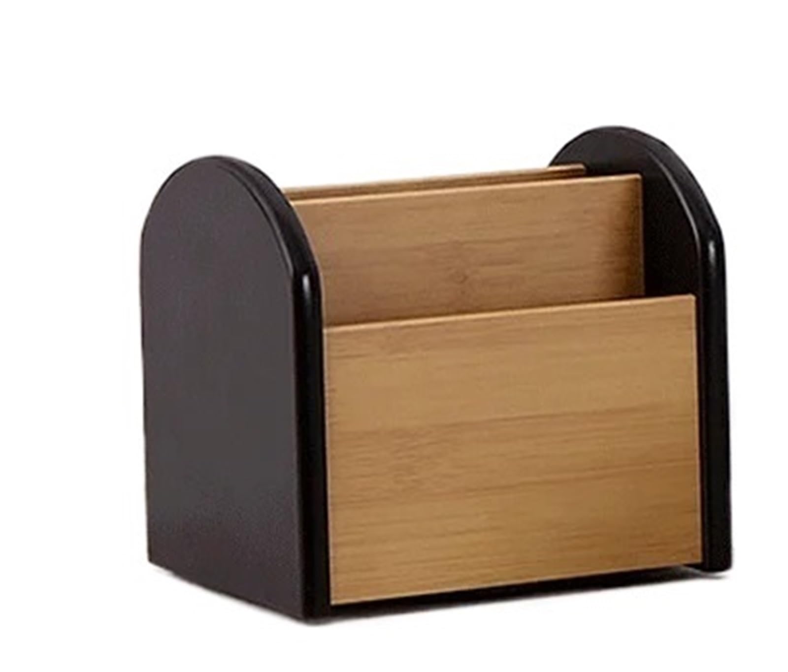 WUYXTO Remote Control Organizer Storage Box Rotatable Organize Cosmetic Key Multifunctional Boxes For Desktop(Black)