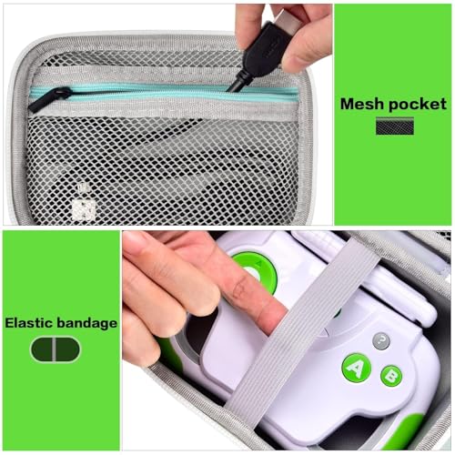 Image of Case Compatible with Leapfrog LeapLand Adventures & for PAW Patrol Learning Video Games. Toy Storage Carrying Holder for Leap Frog leapster Game System Video, Batteries and USB Cable (Box Only)