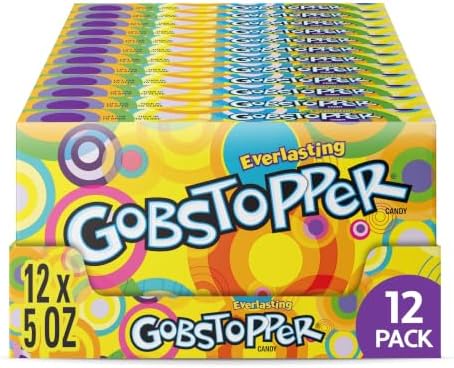 Wonka Everlasting Gobstopper, Candy, Jawbreaker Candy, 5 oz (12 ct)