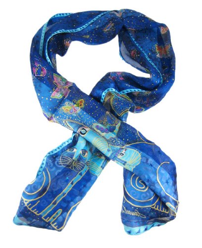 Laurel Burch Laurel Burch Scarves: Indigo Cats