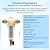 Valquave Whole House Spin Down Sediment Water Filter 3/4“, 40 Micron, Reusable and Flushable Prefilter, Thread of 1" MNPT + 3/4" FNPT + 3/4" MNPT for City/Well Water, Lead-Free Brass, BPA-Free