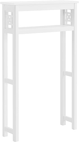 Miniatura 10 de Derby Alaterre Furniture - Estante de almacenamiento sobre el inodoro, 44 pulgadas de alto, moderno, ahorrador de espacio de baño con estantes