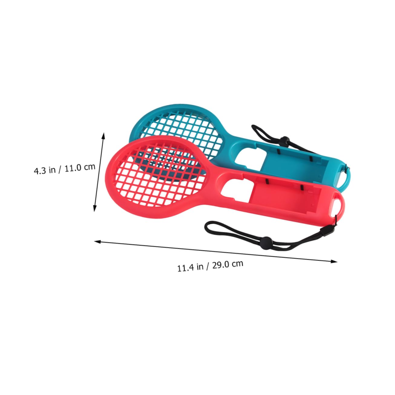 GOOHOCHY 2Pcs Gaming Tennis Racquet Handgrip for Sports Game Accessories Compatible for Controller Easy to Install Durable Design for Fun Gameplay