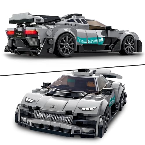 Speed Champions Mercedes-AMG F1 W12 E Performance e Mercedes-AMG Project One, 2 Auto Giocattolo per Bambini, Replica di 2 Supercar 76909 - Lego - Immagine 2