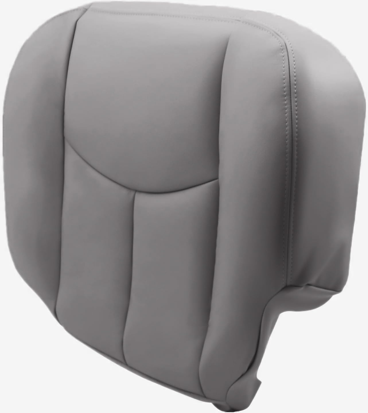 GXARTS Driver and Passanger Side Bottom Replacement Leather Seat Cover Light Gray #922 or 92i Compatible with Chevy Silverado Tahoe Suburban Avalanche GMC Sierra Yukon 2003 2004 2005 2006