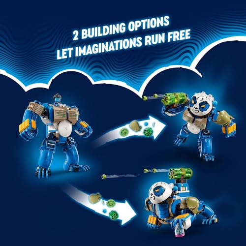 Image of LEGO DREAMZzz Logan The Mighty Panda Animal Toy with 2 Minifigures Included, Rebuildable Animal Playset, Creative Gift for Kids Ages 7 and up, 71480