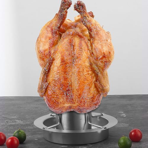 Grille à poulet 17,5 x 24 cm avec support vertical pour cuisson uniforme - 7