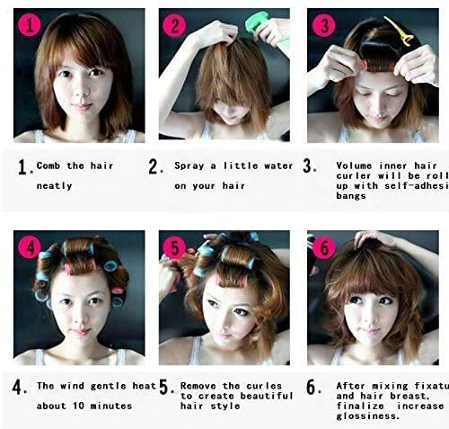 Small Size Hair Rollers Curlers Multicolor Self Grip Cling Nylon Plastic Sticky Curling Tools Pro Salon Hairdressing Curlers Or Diy Curly Hairstyle Color Random(26Mm/1 Inch 12Pcs) #TOP4