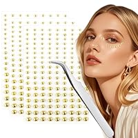 Lilbitty 3 Stück Lippenstecker, Fake-Nasenstecker, Augenbrauenstecker, nicht durchdringender Nasenstecker zum Aufkleben auf gold Bauchnabelaufkleber,coole Punk Y2K