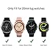 YiJYi Compatible with Samsung Galaxy Watch 42mm/Active 2 40mm 44mm/Galaxy Watch 3 41mm Watch Bands, 20mm Soft Silicone Strap Sports Replacement Wristband for Women Men.