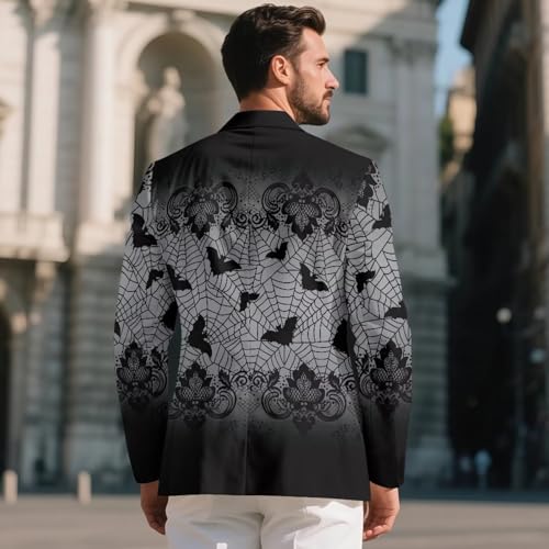 HUGS IDEA Slim Fit Blazer for Men Lightweight Soft Suit Jacket One Button Casual Sport Coat3