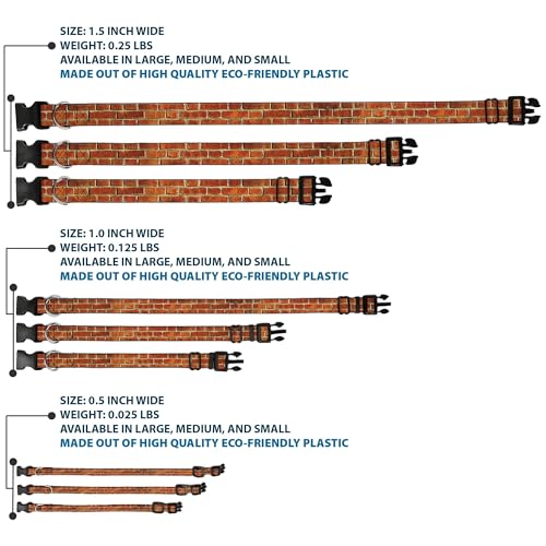 Collar para perro Buckle-Down, broche plástico, 28 a 42 cm miniatura 3
