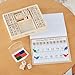 Melissa & Doug Deluxe Wooden Toy Stamp Set ABCs 123s Arts and Crafts Stamp Sets and Stencils 3+ Gift for Boy or Girl