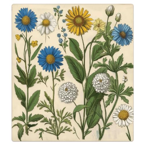 Cubierta magnética para lavavajillas Mexpekil que elimina manchas visuales con flores 53cm 6