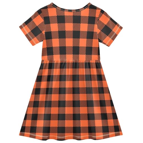 Emelivor Girls Dresses Toddler Girls Short Sleeve Sundress2